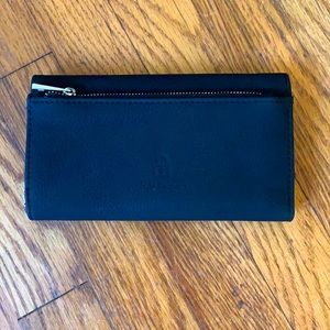 Black SafeKeeper Suede Wallet